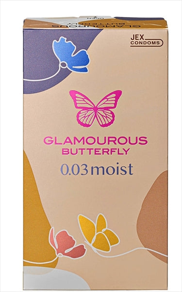 JEX避孕套　魅惑蝴蝶　0.03 濕潤  JEX Condoms　Glamorous Butterfly　0.03 Moist