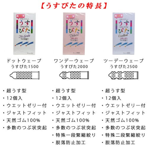 日本醫療 超薄三款套裝  Japan Medical Usupita 3-Type Pack