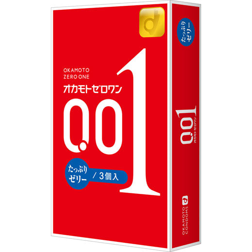 岡本 零壹 (0.01) 豐盈凝膠 3個裝  Okamoto ZERO ONE (0.01) Rich Gel 3 pieces