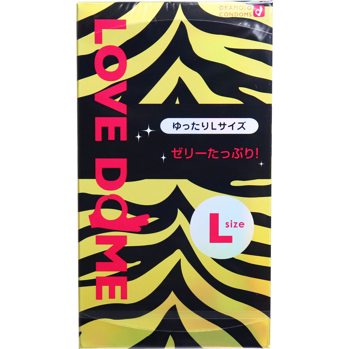 岡本 LOVE DOME（愛之穹頂） TIGER 保險套 L尺寸 12入【避孕用具・潤滑劑】 品牌名稱：岡本株式會社  Okamoto LOVE DOME TIGER Condoms L Size, 12 pieces [Contraceptive Device & Lubricant] Brand Name: Okamoto Co., Ltd.
