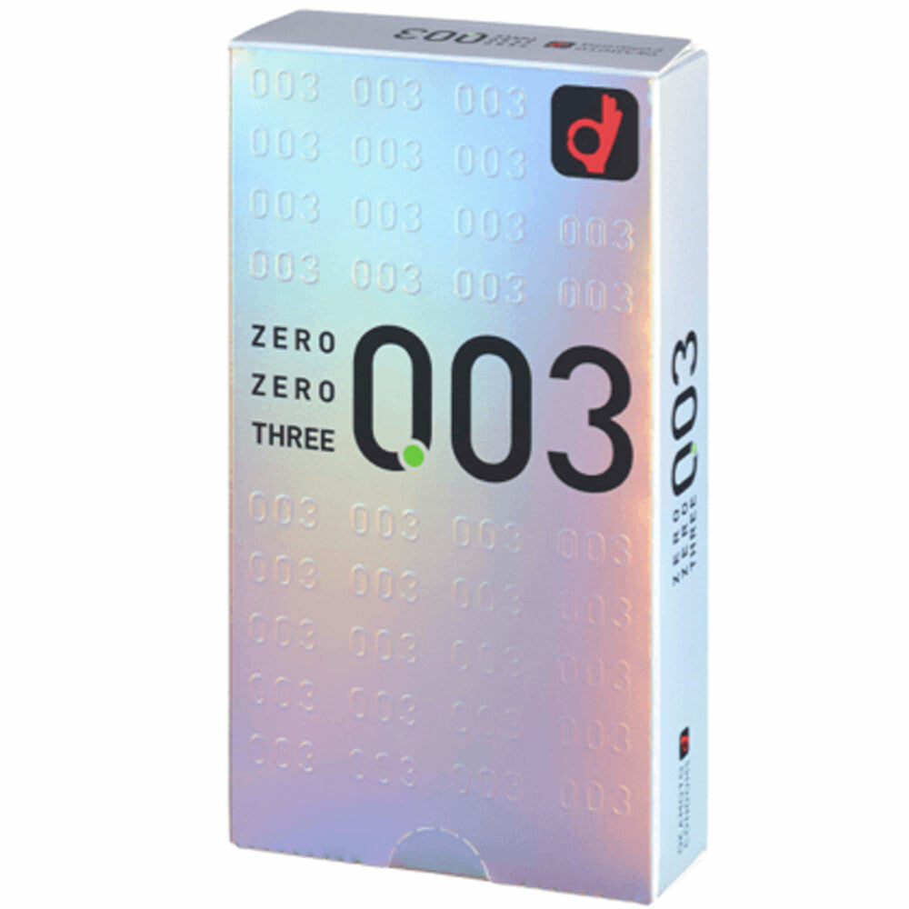 岡本 ZEROZEROTHREE003 保險套 12入【避孕用具・潤滑劑】 品牌名稱：岡本株式會社  Okamoto ZEROZEROTHREE003 Condoms, 12 pieces [Contraceptive Device & Lubricant] Brand Name: Okamoto Co., Ltd.