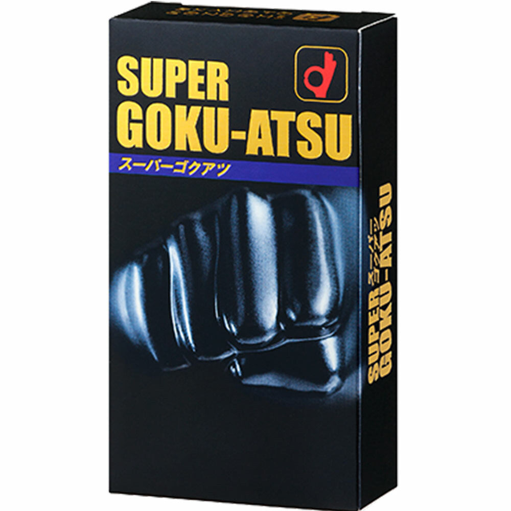 岡本 SUPER GOKU-ATSU 避孕套 10個裝【避孕用品・潤滑劑】 品牌名稱：岡本株式會社  Okamoto SUPER GOKU-ATSU Condoms, 10 pieces [Contraceptive Device & Lubricant] Brand Name: Okamoto Co., Ltd.