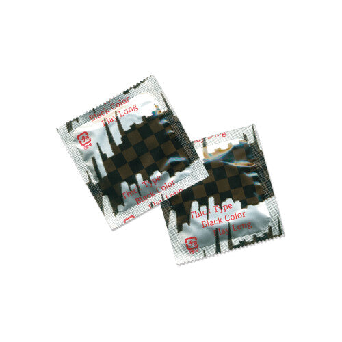 TOUGH BLACK 厚膜黑色凸點避孕套 12個裝【避孕用品・潤滑劑】 品牌名稱：Japan Medical株式會社  TOUGH BLACK Thick Film Black Textured Condoms, 12 pieces [Contraceptive Device & Lubricant] Brand Name: Japan Medical Co., Ltd.
