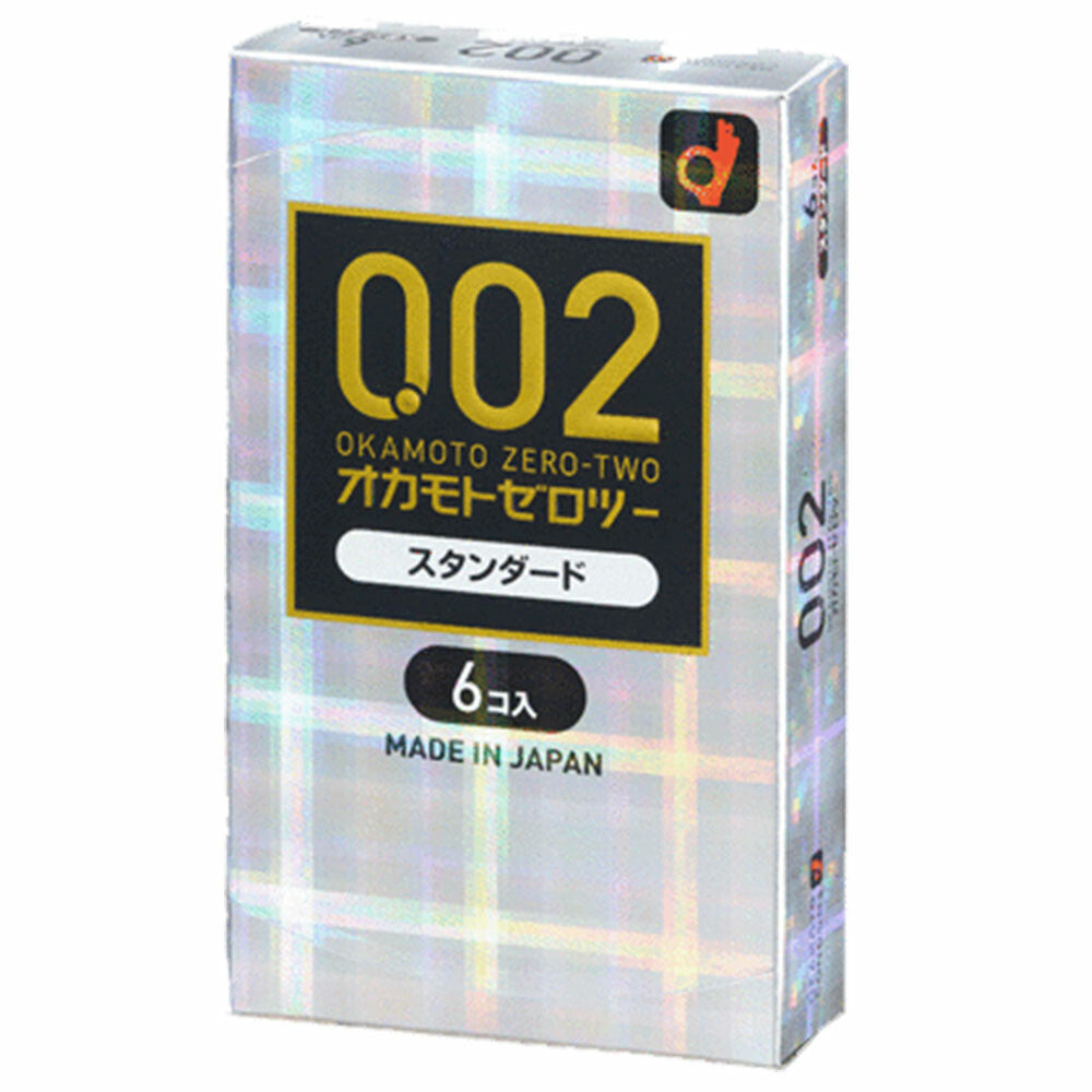 岡本 ZERO TWO 0.02 Standard 避孕套 6個裝【避孕用品・潤滑劑】 品牌名稱：岡本株式會社  Okamoto ZERO TWO 0.02 Standard Condoms, 6 pieces [Contraceptive Device & Lubricant] Brand Name: Okamoto Co., Ltd.